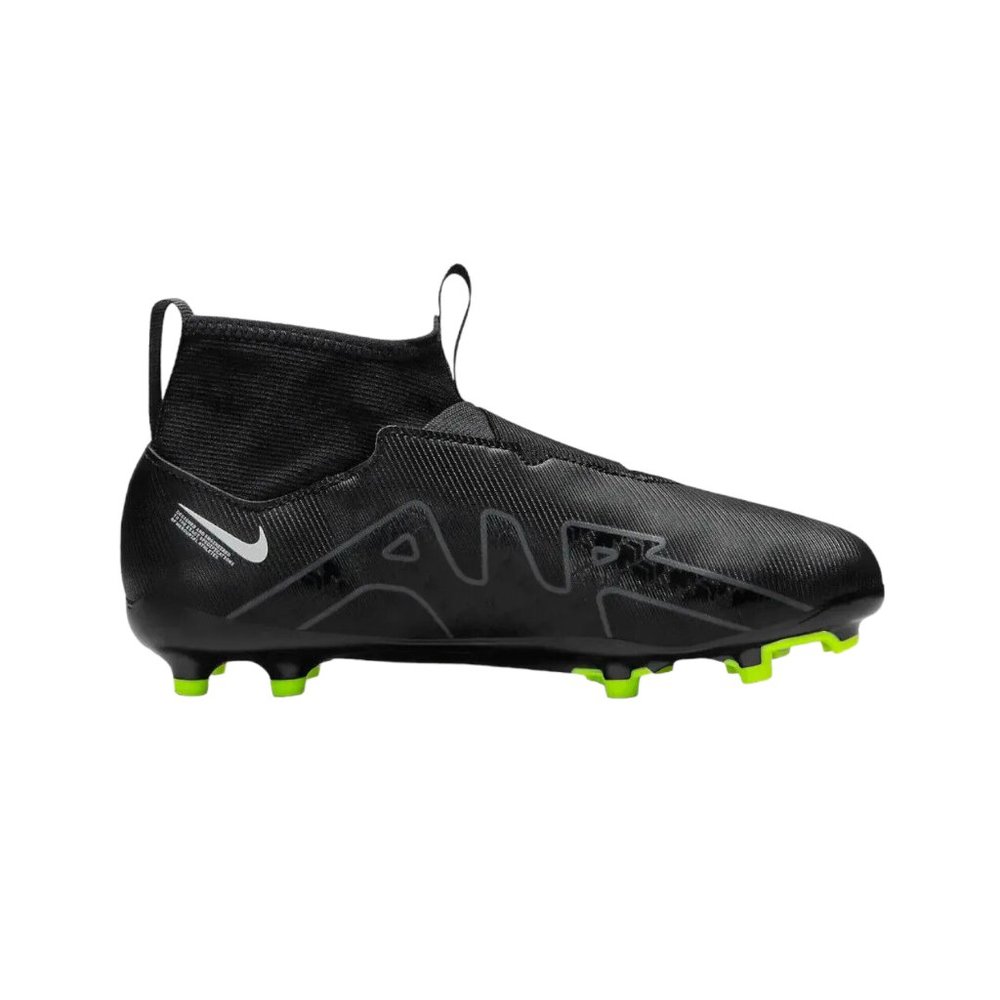 Nike Jr. Mercurial Superfly 9 Youth Size 1Y Soccer Cleats Football Black/Neon - Picture 10 of 10